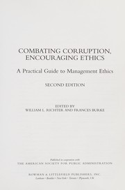 Combating corruption, encouraging ethics : a practical guide to management ethics  Cover Image
