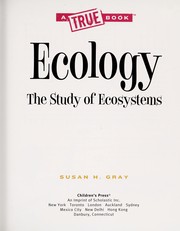 Ecology the study of ecosystems  Cover Image