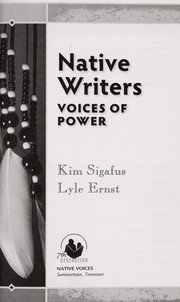 Native writers : voices of power  Cover Image