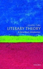 Literary theory : a very short introduction  Cover Image