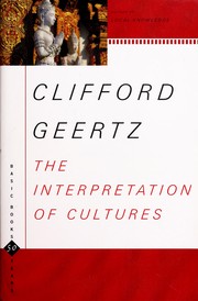 The interpretation of cultures : selected essays  Cover Image