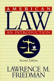 American law : an introduction  Cover Image
