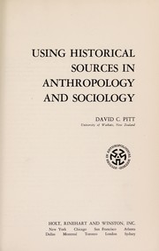 Using historical sources in anthropology and sociology  Cover Image