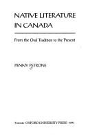 Native literature in Canada from the oral tradition to the present  Cover Image
