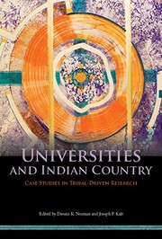 Universities and Indian country : case studies in tribal-driven research  Cover Image