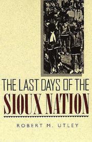 The last days of the Sioux Nation. Cover Image