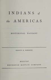 Indians of the Americas; historical pageant. Cover Image