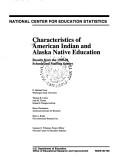 Characteristics of American Indian and Alaska native education : results from the 1990-91 schools and staffing survey  Cover Image