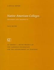Native American colleges : progress and prospects  Cover Image