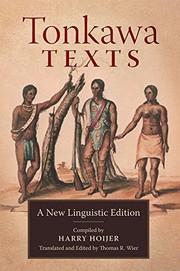 Tonkawa texts : a new linguistic edition  Cover Image