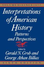 Interpretations of American history : patterns and perspectives  Cover Image