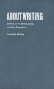 About writing : seven essays, four letters, and five interviews  Cover Image