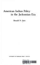 AMERICAN INDIAN POLICY IN THE JACKSONIAN ERA. Cover Image