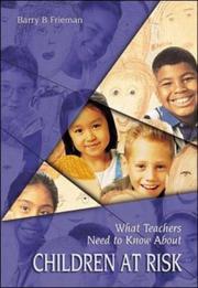 What teachers need to know about children at risk  Cover Image