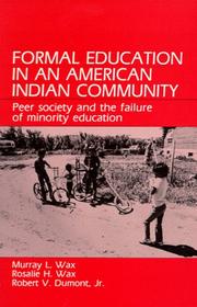 Enlarge cover image for Formal Education in an American Indian Community