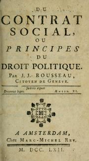 Enlarge cover image for The social contract; translated [from the French] and introduced by Maurice Cranston.
