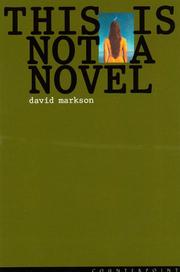 Enlarge cover image for THIS IS NOT A NOVEL.