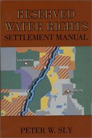 Enlarge cover image for RESERVED WATER RIGHTS SETTLEMENT MANUAL.