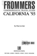 Enlarge cover image for FROMMER'S COMPREHENSIVE GUIDE: CALIFORNIA '93.